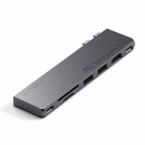 Хаб Satechi Aluminum USB-C Pro Hub Slim Adapter Space Gray (ST-HUCPHSM)
