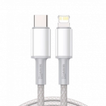 Кабель Baseus High Density Braided Type-C to Lightning PD 20W 1m White (CATLGD-02)