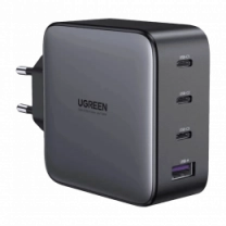 Мережевий зарядний пристрій UGREEN CD226 USB-A+3xUSB-C 100W GaN Tech Fast Charger Grey (40747)