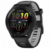 Смарт-годинник Garmin Forerunner 265 Black Bezel and Case w. Black/Powder Gray Silicone Band (010-02810-10)