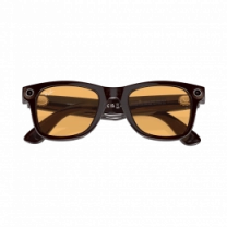 Смарт-окуляри Ray-Ban Meta Wayfarer Shiny Rebel Black/Amber size XXL (RW4008 675385 53-22)