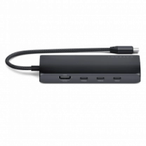Satechi USB-C Multiport Adapter 8K with Ethernet V3 Midnight (ST-P8KED)