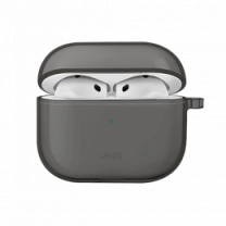 Чохол UNIQ Glase для AirPods 4 glossy smoke (UNIQ-AIRPODS(2024)-GLSSMK)