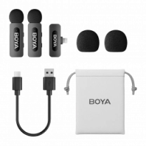 Беспроводной петличный микрофон BOYA BY-V2 Lightning Black