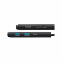 Хаб Baseus Lite Series 6-in-1  (Type-C to HDMI + 2xUSB 3.0 + Type-C + SD/TF) (black)(WKQX050001)