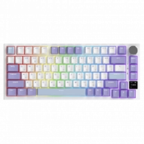 Бездротова механічна клавіатура Ajazz AK820 PRO 75% Flying Fish Switch White RGB (AK820PRO-FF-PWB)
