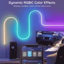 Лента светодиодная умная Govee H61A0 Neon LED Strip Light, 3м, RGBIC, WI-FI/Bluetooth, белый