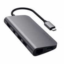 Переходник Satechi Aluminum Type-C Multimedia Adapter Space Gray (ST-TCMM8PAM)