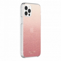 Чохол Kate Spade iPhone 12/12 Pro Glitter Ombre Sunset Pink (KSIPH-153-GLOSN)