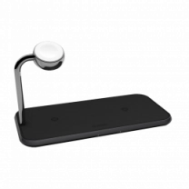 Зарядна станція Zens Dual Aluminum Wireless Charger + Watch Black (ZEDC05B/00)