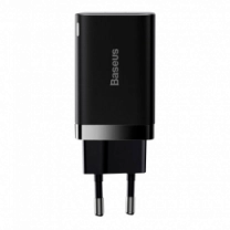 Адаптер Baseus Super Si Pro Quick Charger Type-C+USB 30W Black (CCSUPP-E01)