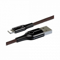 Кабель Baseus Lightning C-shaped 2.4A 1m (CALCD-01) Black