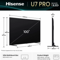 Телевізор HISENSE 100U7Q PRO