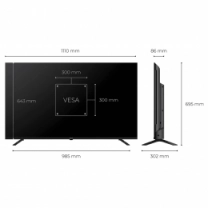 Телевізор KIVI 50", QLED, UHD, Google TV 50U820KB