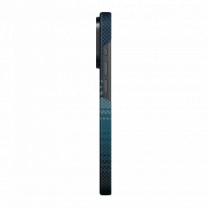 Чехол Pitaka MagEZ Case 4 Twill 1500D Black/Blue for iPhone 15 Pro (KI1508P)