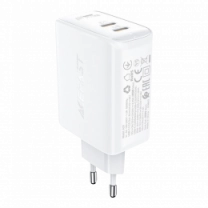 Адаптер Acefast A29 GaN 50W (2 Type-C) (white)