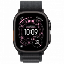 Apple Watch Ultra 3 GPS + Cellular 49mm Black Titanium Case with Black Alpine Loop - Medium (MF0V4)