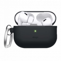 Чехол Elago Silicone Hang Case Black для Airpods Pro 2nd Gen (EAPP2SC-HANG-BK)(EAPP2SC-ORHA-BK)