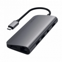 Переходник Satechi Aluminum Type-C Multimedia Adapter Space Gray (ST-TCMM8PAM)