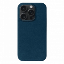 Чохол Kartell  for iPhone 15 Pro Max MagSafe Alcantara Blue