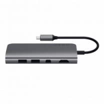 Переходник Satechi Aluminum Type-C Multimedia Adapter Space Gray (ST-TCMM8PAM)