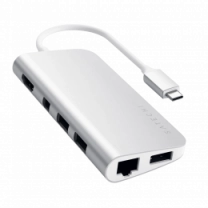 Перехiдник Satechi Aluminum Type-C Multimedia Adapter Silver (ST-TCMM8PAS)