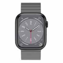 Ремінець Wiwu для Apple Watch 42/44/45/49mm Magnetic silicone watch band Gray-Orange