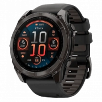 Спортивний годинник Garmin Fenix 8 51mm AMOLED Sapphire Carbon Gray DLC Titanium w.Black/Pebble Gray S.Band (010-02905-20/21)