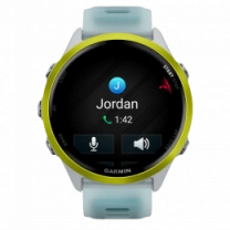 Спортивний годинник Garmin Forerunner 570  47mm Amp Yellow Aluminium with Translucent Whitestone/Turquoise Band (010-02971-01