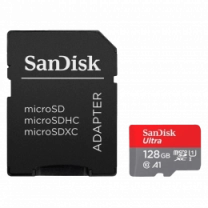 Карта пам'яті SanDisk 128GB microSD class 10 UHS-I Ultra (SDSQUAB-128G-GN6MA)