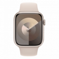 Apple Watch Series 9 45mm Starlight Aluminum Case Starlight Sport Band - M/L (MR973) Б/У