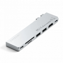 Хаб Satechi Aluminum USB-C Pro Hub Slim Adapter Silver (ST-HUCPHSS)
