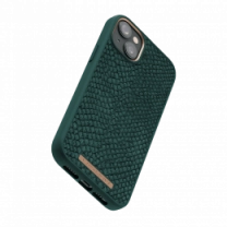 Чохол Njord Salmon Leather MagSafe Case Green for iPhone 14 (NA41SL02)