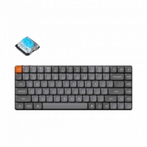 Клавіатура механічна Keychron K3 Max 84Key, Gateron MX 2.0 Blue, WL/BT/USB-A, QMK, EN/UKR, White Led
