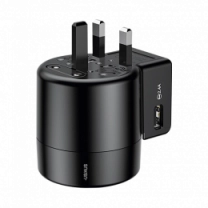 Адаптер Baseus Rotation Type Universal Charger Black (ACCHZ-01)