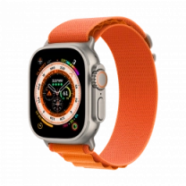 Смарт-годинник Apple Watch Ultra 49mm Titanium Case with Orange Alpine Loop - Large (MQFM3)