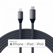 Satechi USB-C to Lightning Cable Space Gray (1.8 m) (ST-TCL18M)