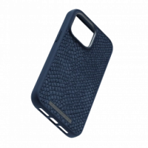Чехол Njord Salmon Leather MagSafe Case Blue для iPhone 14 Pro (NA43SL01)