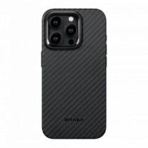 Чехол Pitaka MagEZ Case 4 Twill 1500D Black/Grey for iPhone 15 Pro Max (KI1501PM)