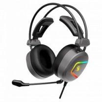 Гарнітура ігрова Bloody MC750 Bloody з підсвічуванням, USB, колір сірий