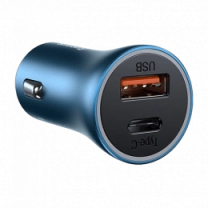 АЗП Baseus USB+USB-C Golden Contactor Pro 40W Blue (CCJD-03)