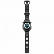 Чохол та ремінець 2в1 Spigen для Apple Watch Ultra 49mm Rugged Armor Pro, Black(ACS05460)
