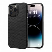 Чохол Spigen  iPhone 14 Pro Max Liquid Air, Matte Black (ACS04813)