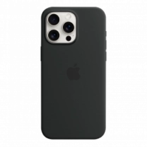 Чохол силіконовий iPhone 15 Pro Silicone Case with MagSafe Black (MT1A3)