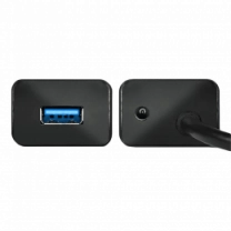 Хаб AXAGON HUE-SA7BP USB3.0 CHARGING hub, USB-A кабель 40см, Черный