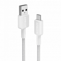 Кабель ANKER 322 USB-A to USB-C - 1.8m Nylon (Білий)