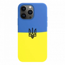 Чохол Silicon Case Ukraine with Trident  iPhone 13 Pro