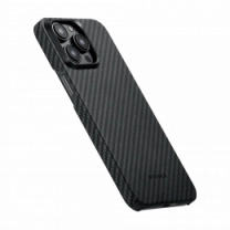 Чохол Pitaka MagEZ Case Pro 4 Twill 600D Black/Grey for iPhone 15 Pro Max (KI1501PMPA)