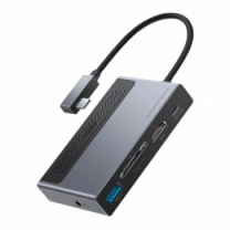 Хаб Baseus Multifunctional Magic Type-C Hub with Retractable Clip (CAHUB-DA0G)