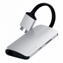Satechi Aluminum Type-C Dual Multimedia Adapter Silver (ST-TCDMMAS)